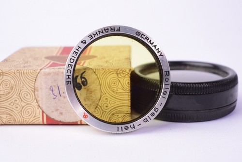 Filter Light Yellow Rolleiflex Mount Ri. With Box Original - Picture 2 of 3