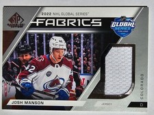 2023-24 SP Game Used Josh Manson 2022 NHL Global Series Fabrics