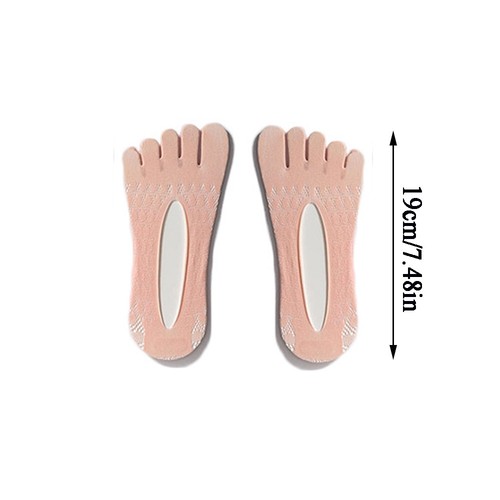 1 Pairs Women Invisible Orthopaedic Compression Socks Toe Socks Ultra Low Cut - Foto 2 di 23