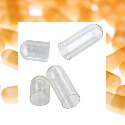 MARKENLOS 500 - 10000 Empty Capsules Parts Separate Gelatin Capsules Size 0