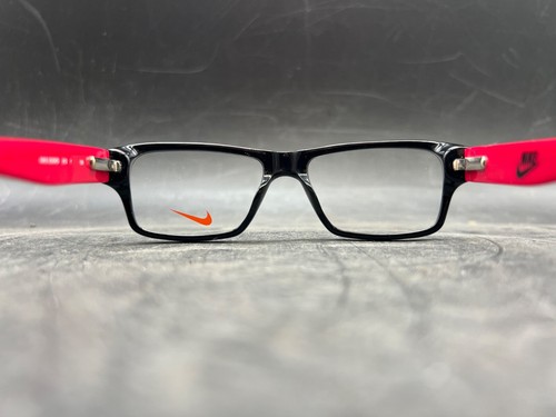 Kid Youth Nike Eyeglasses Girls 5530KD Full Frame Square Plastic Black Dark Pink - Picture 5 of 10