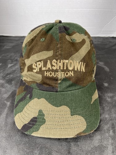 Camo Headwear Depot Six Flags Hurricane Harbor Splashtown Houston Texas Hat Cap