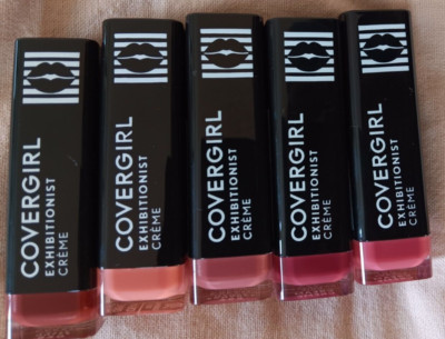 Covergirl Lipstick Pink Sherbet Raspberry Chic Dolce Latte Caramel Kiss Mauve
