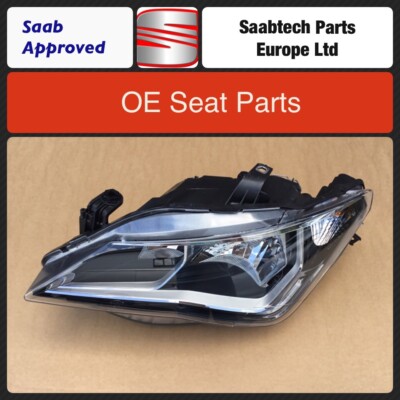 Halogen LED Headlight Left For Seat Ibiza OE 6J2941005K Valeo 046726