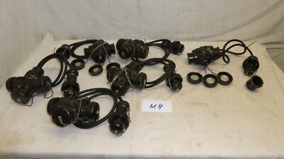 1x Dreier Stecker Bals mit Kabel 10A/16A 250 Volt ex BW Bundeswehr (M4)
