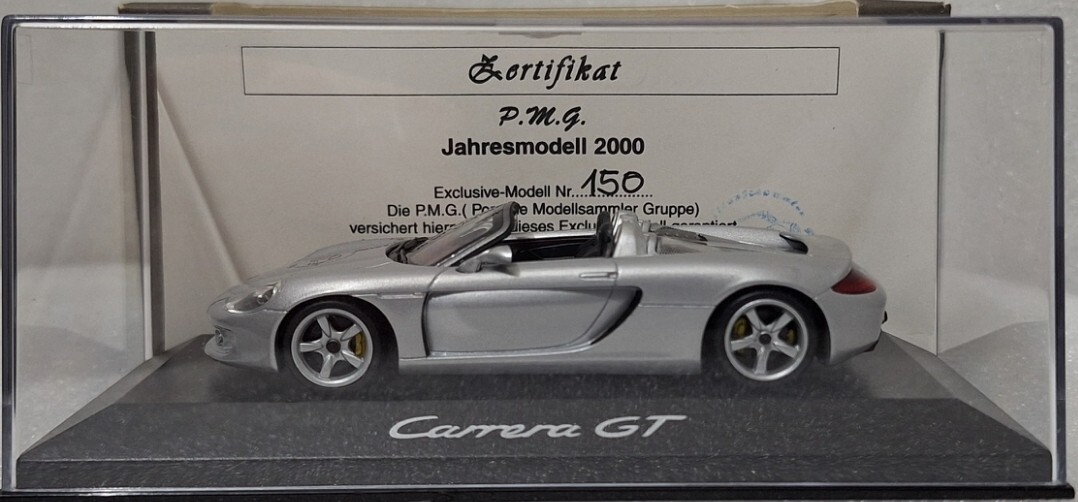 Vitesse 1/43 Porsche Carrera GT シルバー Porsche Carrera GT Silver P.M.G Jahresmodell 2000 1:43