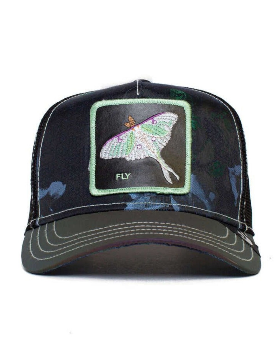 Hat Goorin Moon Songs Fly Moth Trucker Cap Unisex Synthetic