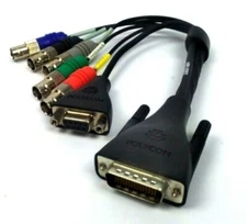 Polycom 23521-001 HDCI to Component BNC/DB9 Video Break-Out Adapter Cable