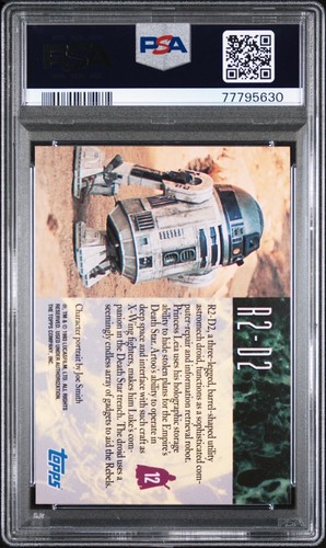 1993 Topps Star Wars Galaxy R2-D2 KENNY BAKER AUTO PSA Authenticated #12 - Picture 2 of 2