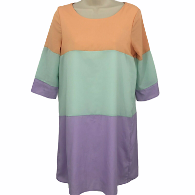 strapless open back dress Cinq Á Sept Sleeveless Phyllis Mini Dress, Pastel Multi / 4