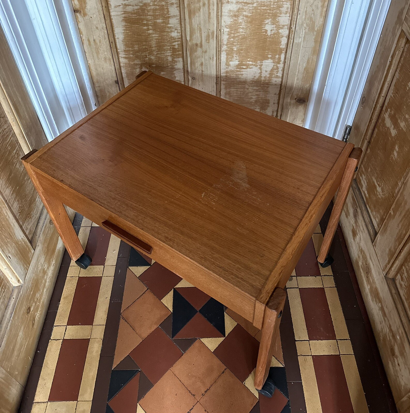 Vintage Mid Century Teak Bedside Table eBay