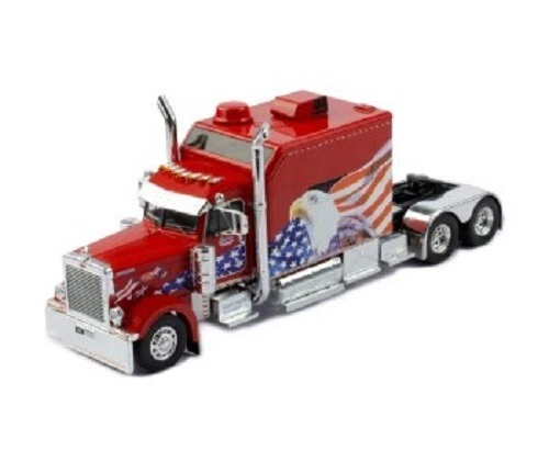 IXO 1/43 TR171.22 PETERBILT 379 Custom 2002 Red/White USA Tractor Cab Rare! - Immagine 4 di 4