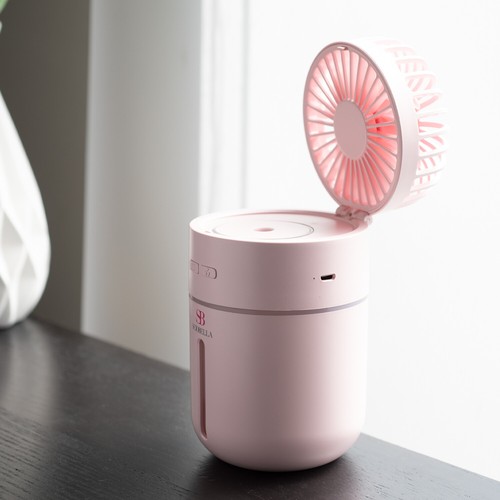 Portable Mini USB Ultrasonic Mist Humidifier With Air Circulator Fan 2 in 1 - Picture 20 of 27