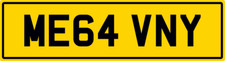MEGA ME64 VNY NUMBER PLATE VINCE VINNY VINCENT PRIVATE REG BIG BOSS BO55 B19 B16