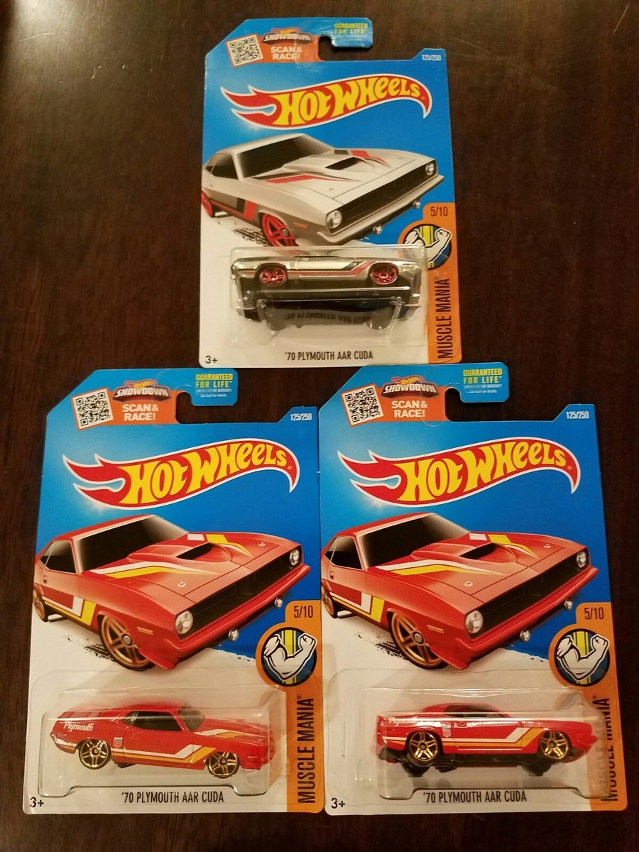 Hot Wheels 2016 '70 Plymouth AAR Cuda ZAMAC Muscle Mania *BODY
