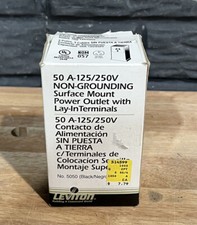 LEVITON 5050 3-POLE 3-WIRE NON-GROUNDING POWER OUTLET 50A-125/250V