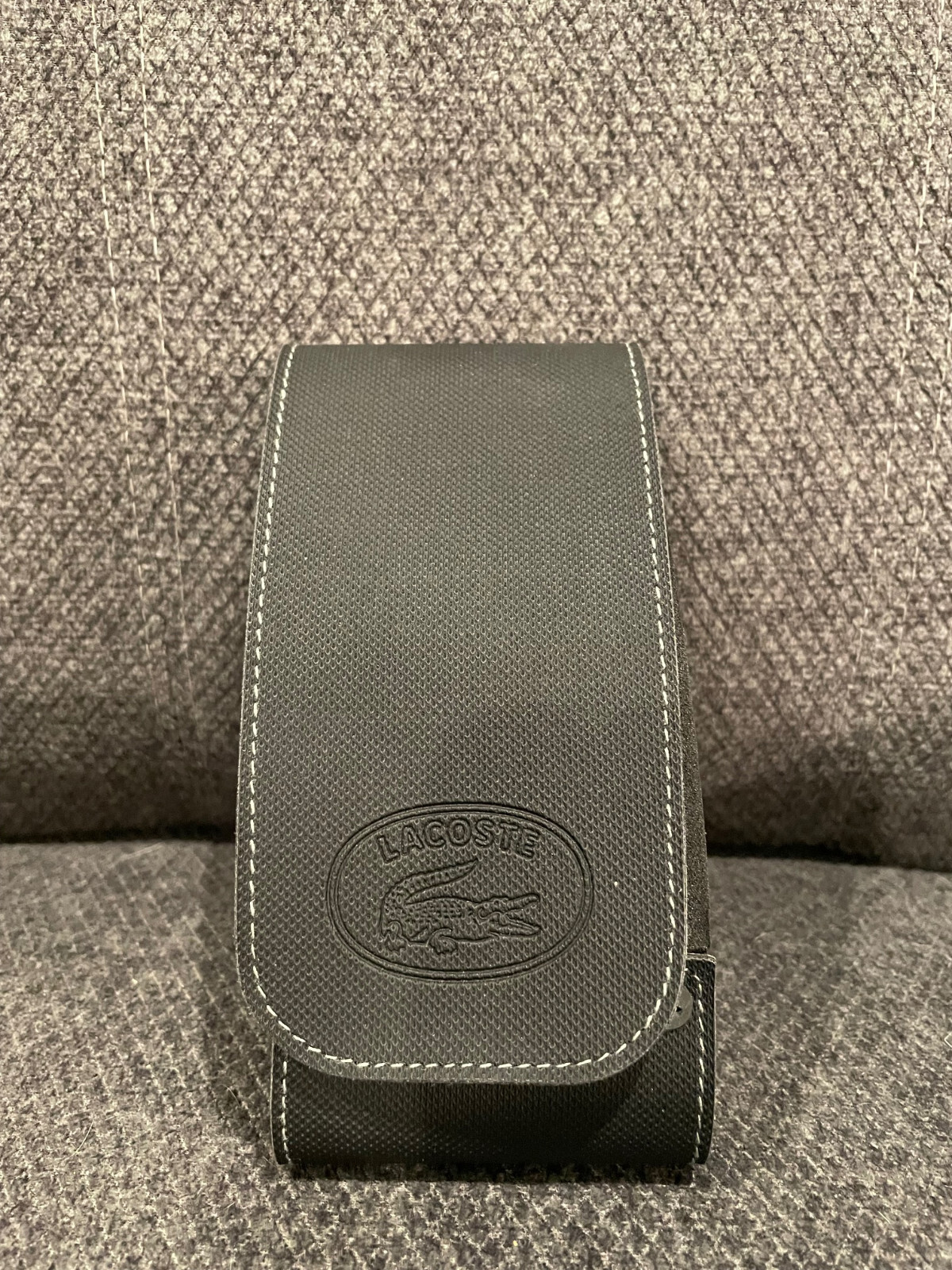 Lacoste Black Hard Clamshell Foam Sunglasses Case