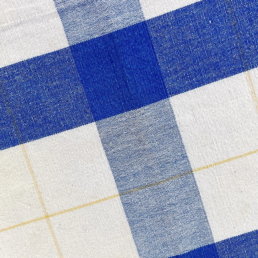 Винтажные синие и желтые салфетки и скатерть в клетку от Williams Sonoma - 5 - Изображение 4 из 4
