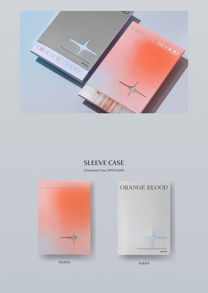 ENHYPEN - ORANGE BLOOD /CD通常2形態 ※開封済み ENHYPEN [ORANGE BLOOD] Album 2 Ver SET/2 CD+2 Book+8 Card+2
