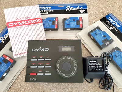 DYMO 3000 Electric Labeling System Excellent Cond. Works Great Xtra Cassettes!