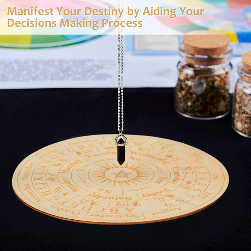 Star Pendulum Board Wooden Dowsing Board Divination Metaphysical Message Board f - Picture 4 of 12