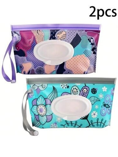 Portable Travel Reusable Wet Wipes Box Wipes Case Wipes Container Wet Wipes Bag - Picture 3 of 3