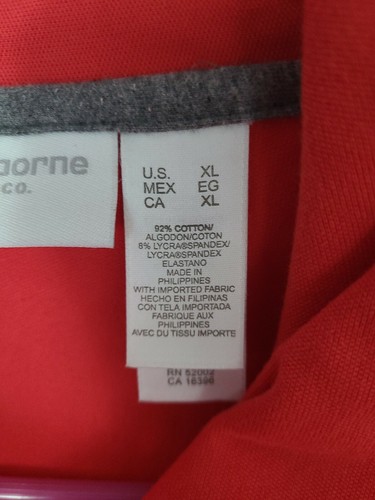 Liz Claiborne Red Soft Stretch Denim Women's Size XL Lightweight Jacket Coat - Picture 8 of 12