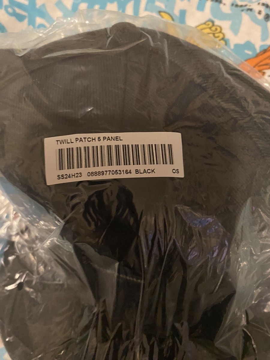 Supreme Twill Patch 5-Panel Black SS24H23 Brand New Logo | eBay