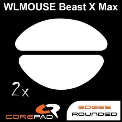 Corepad Skatez WLmouse BEAST X MAX Ersatz Mausfüße Mausgleiter PTFE Teflon