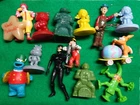 Vintage 1980's-90's figure lot Ninja turtles, Wendy's plus more