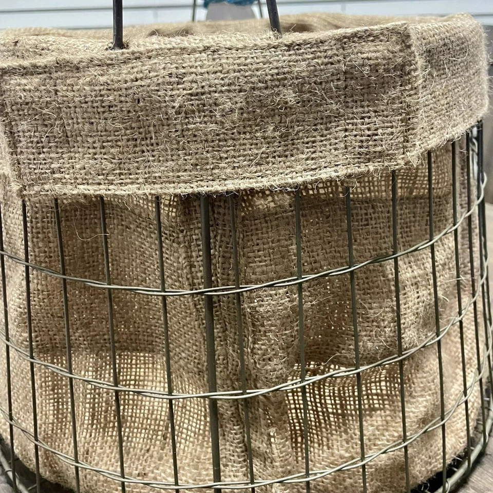 Large Pottery Barn Wire Easter Basket - Image 4 of 4