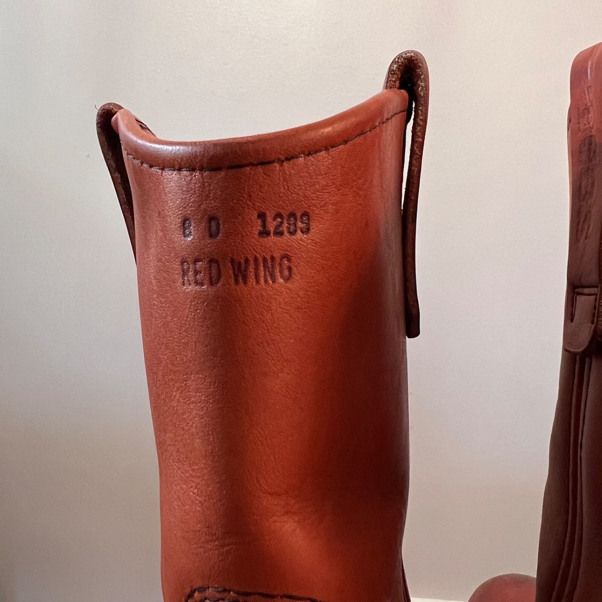 Red Wing Pecos 1289 Pull On Brown Leather Work Boot Mens Sz Red Wing Pecos 1289 Pull On Brown Leather Work Boot Mens Sz