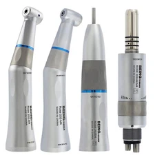 BEING Dental Low Speed Contra Angle Straight Nose Cone Air Motor Handpiece 4Hole