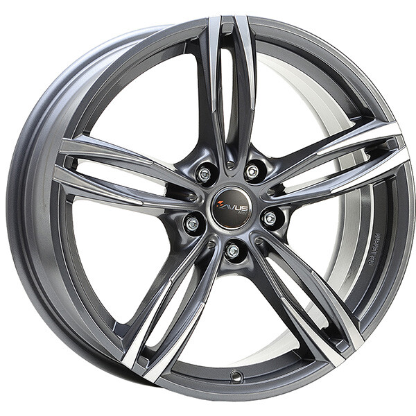 ALLOY WHEEL AVUS AF15 FOR MINI COOPER CABRIO 8X18 5X112 ANTHRACITE POLISHED 3R3