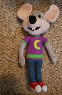Vintage Chuck E Cheese Pizza Plush Stuffed Animal Toy Mouse Doll 14” Tall