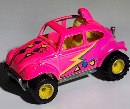 Vintage Mattel 1990 Hot Wheels California Custom VW Baja Bug w/Real Riders..NICE