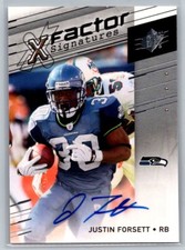 2009 SPx X Factor Signatures Justin Forsett #X-JF Auto