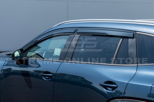 EOS Visors For 22-Up Mazda CX-50 Mugen Tape On Style Side Vent Window Rain Guard - Picture 9 of 24