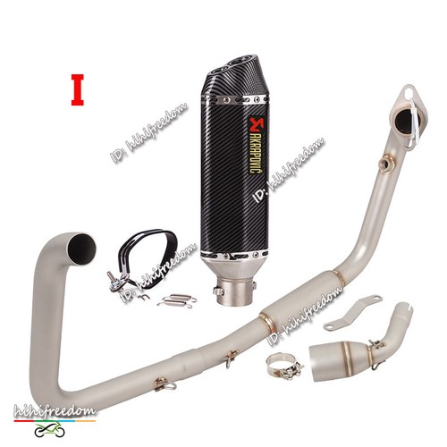 Puntas silenciador de tubo de eslabón de cabezal de escape completo para Benelli TNT 135 125 2017-2023 - Imagen 12 de 14