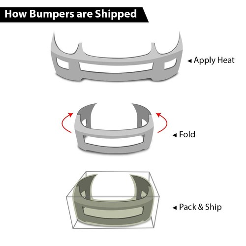 Rear Bumper Cover Fascia Replacement Fit For 2007-2011 Chevrolet Aveo Sedan - Picture 2 of 10