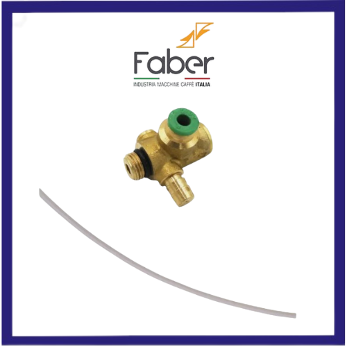 Valvola a 3 vie + tubo teflon 22cm per macchina da caffe' slot Faber - Imagen 2 de 5