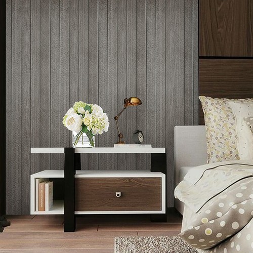 5Rolls Wood Grain Panel Thick Wallpaper Stick Self Adhesive Wood Slat Wall Paper - Picture 17 of 33