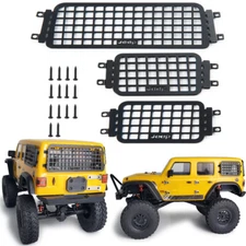 Car Side /Rear Window Mesh Net for Axial SCX24 Wrangler 1/24 RC Crawler Car