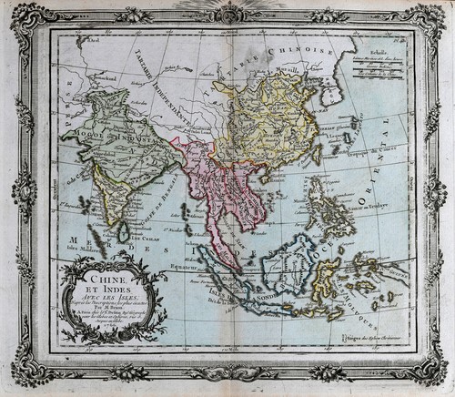 1766 Brion Map Asia India China Thailand Vietnam Singapore Malaysia Philippines - Picture 2 of 5