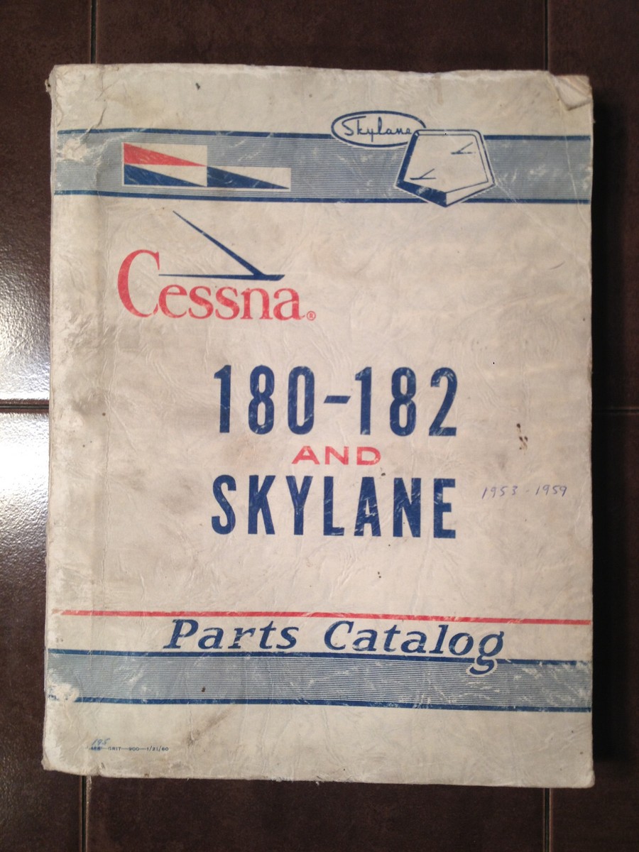1953-1959 Cessna 180 &amp; 182 Parts Manual | eBay