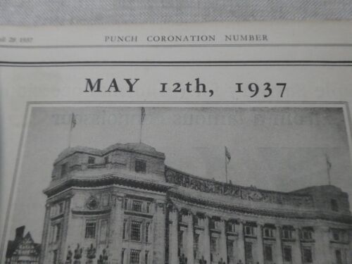 PUNCH MAGAZINE APRIL 1937 CORONATION EDITION KING GEORGE VI BRITISH ROYALTY - Picture 4 of 15