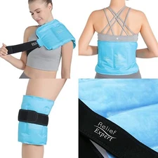 Pain Relief Ice Pack Reusable Gel Cold Pack for Shoulder, Waist, Hip and Knee