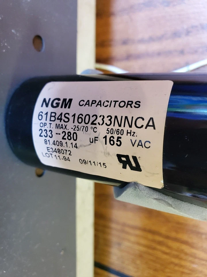 NGM Capacitor, 61B4S160233NNCA, 233-280uf, 165vac - Image 2 of 4