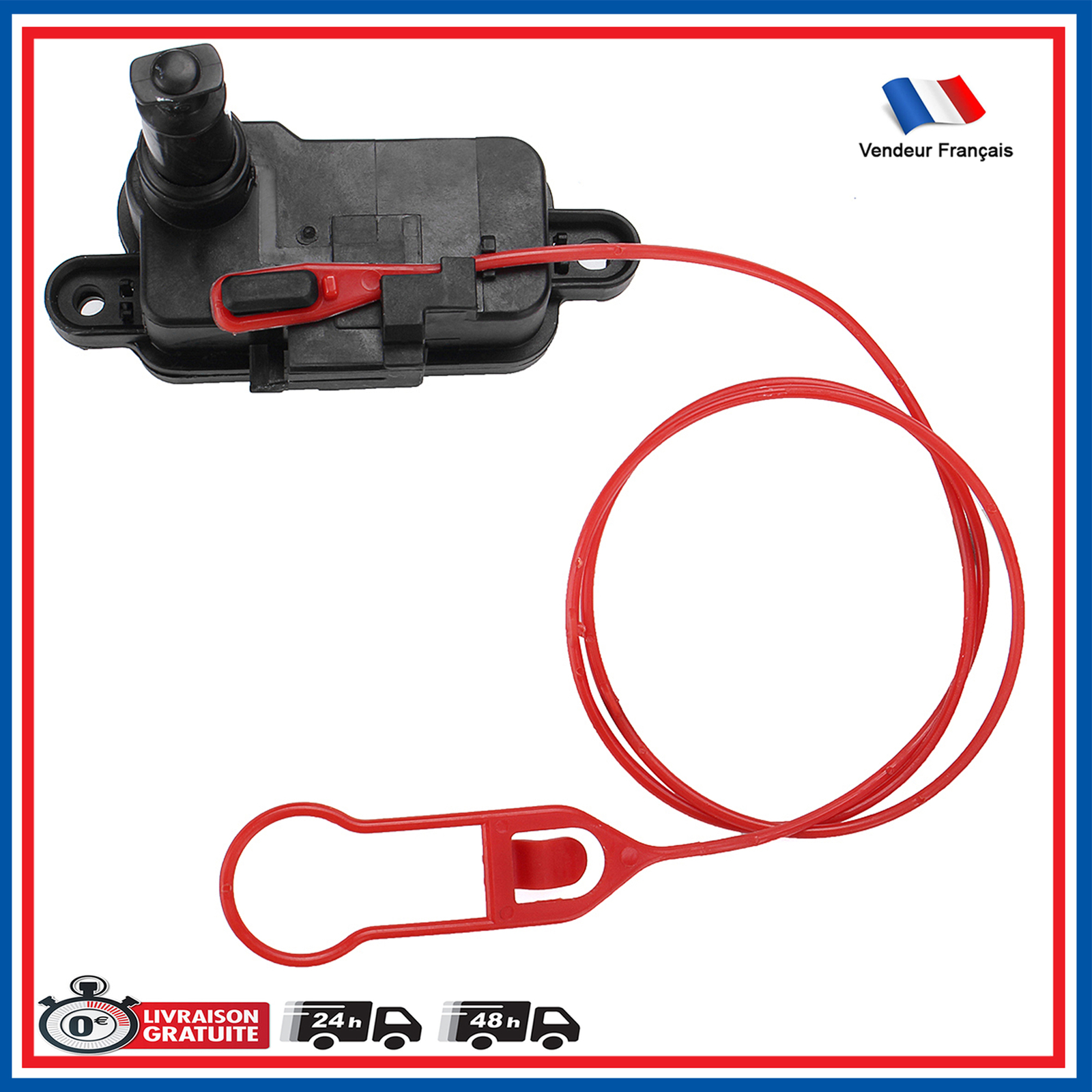 Moteur centralisation trappe carburant Audi Q3 Q7 A7 A3 Sportback en ABS noir renforcé