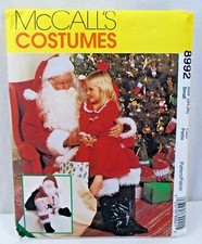 McCalls 1997 Costume Pattern 8992 Adult Santa Claus Bag Doll Small 34-36 Uncut